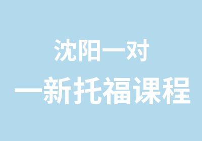 沈阳新托福课程