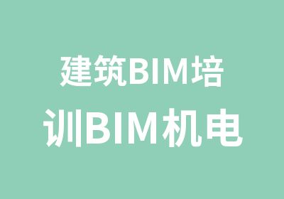 建筑BIM培训BIM机电影都项目培训