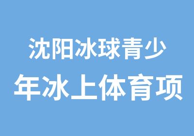 沈阳冰球青少年冰上体育项目