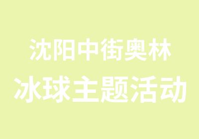 沈阳中街奥林冰球主题活动