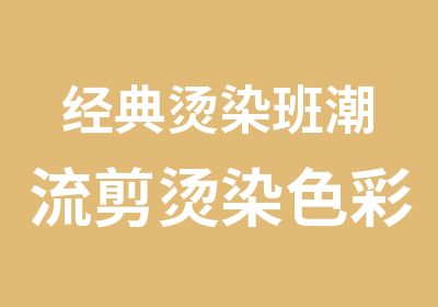 经典烫染班潮流剪烫染色彩调配班