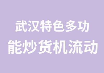 武汉特色多功能炒货机流动炒货车小型炒货机