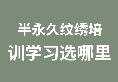 半永久纹绣培训学习选哪里-本色纹绣导师教学