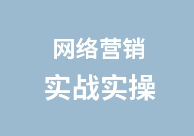 网络营销实战实操