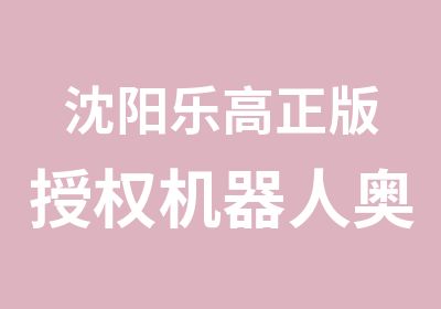 沈阳乐高正版机器人奥林匹克