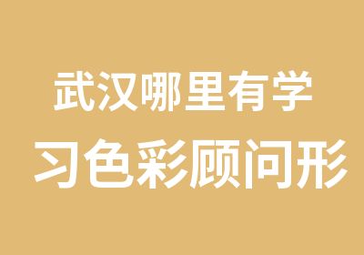 武汉哪里有学习色彩顾问形象设计四季色彩