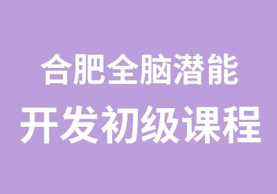 合肥全脑潜能开发初级课程