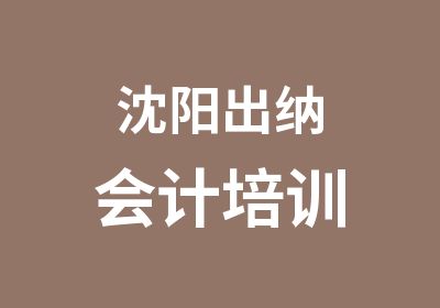 沈阳出纳会计培训