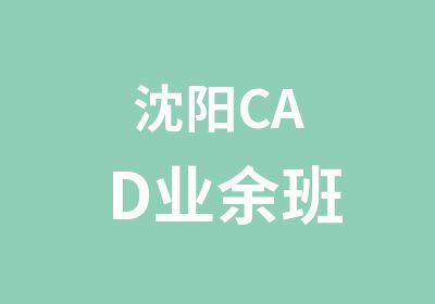 沈阳CAD业余班