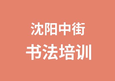 沈阳中街书法培训