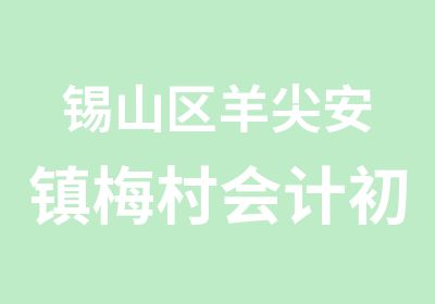 锡山区羊尖安镇梅村会计初级职称报名时间