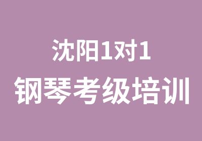 沈阳1对1钢琴考级培训