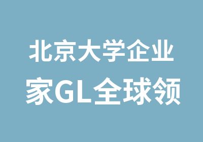 北京大学企业家GL全球领导力项目