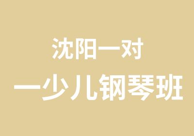 沈阳少儿钢琴班