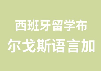 西班牙留学布尔戈斯语言加专业双录取