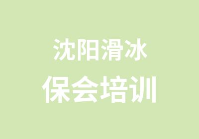 沈阳滑冰保会培训