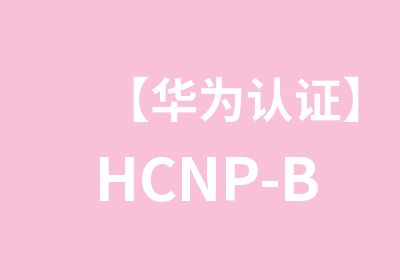 【华为认证】HCNP-BigData大数据认证
