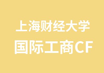 上海财经大学国际工商CFA一级全景班学院直招