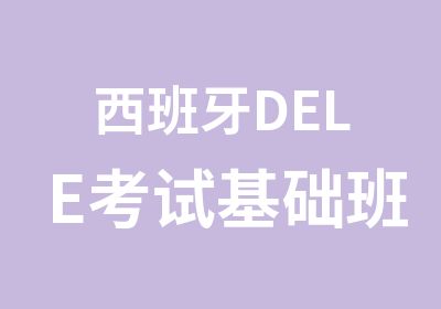 西班牙DELE考试基础班