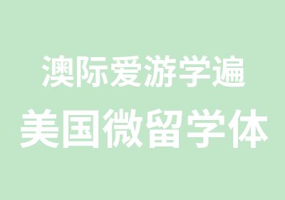 澳际爱游学遍美国微留学体验营