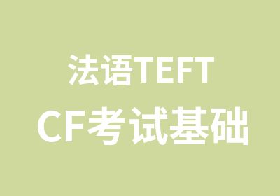 法语TEFTCF考试基础班