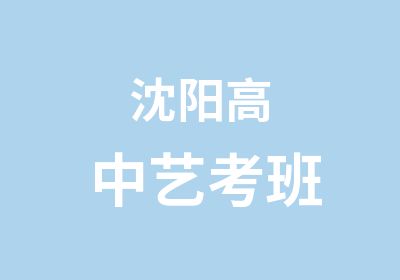 沈阳高中艺考班