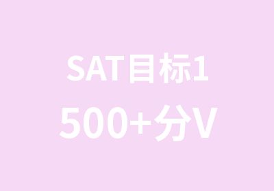 SAT目标1500+分VIP3人班