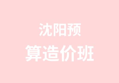 沈阳预算造价班