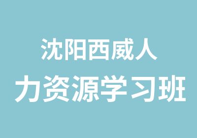 沈阳西威人力资源学习班