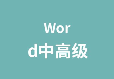 Word中