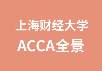 上海财经大学ACCA全景精品课程-年招生简章