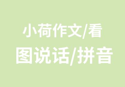 小荷作文/看图说话/拼音识字