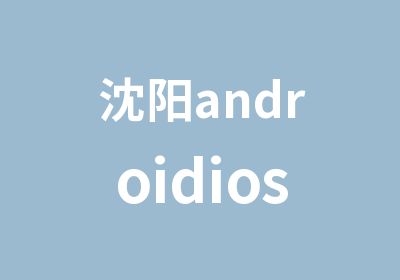 沈阳androidios移动开发工程师