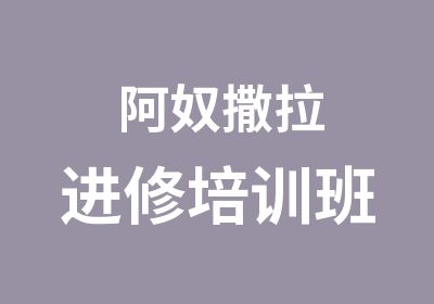 阿奴撒拉进修培训班