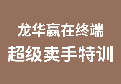 龙华赢在终端超级手特训营