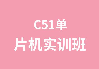 C51单片机实训班