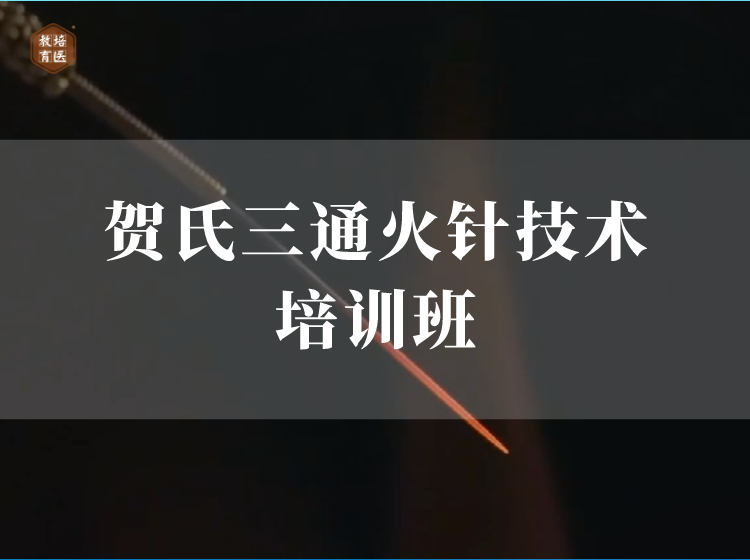 贺氏三通火针技术培训班课