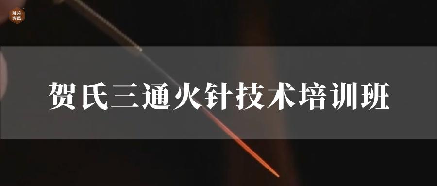 贺氏三通火针技术培训班课