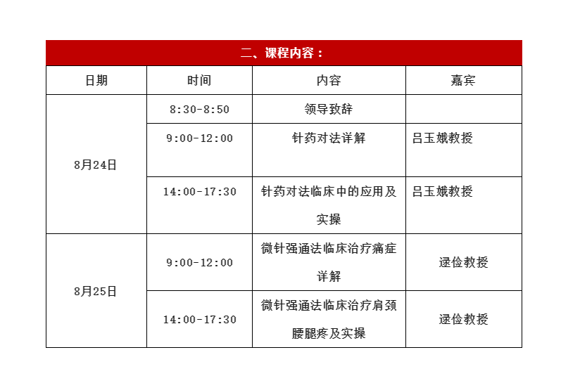 山东聊城·8.24国医薪火传承大讲堂之针灸研修班