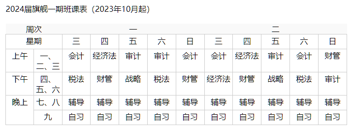 注册会计师旗舰一期班