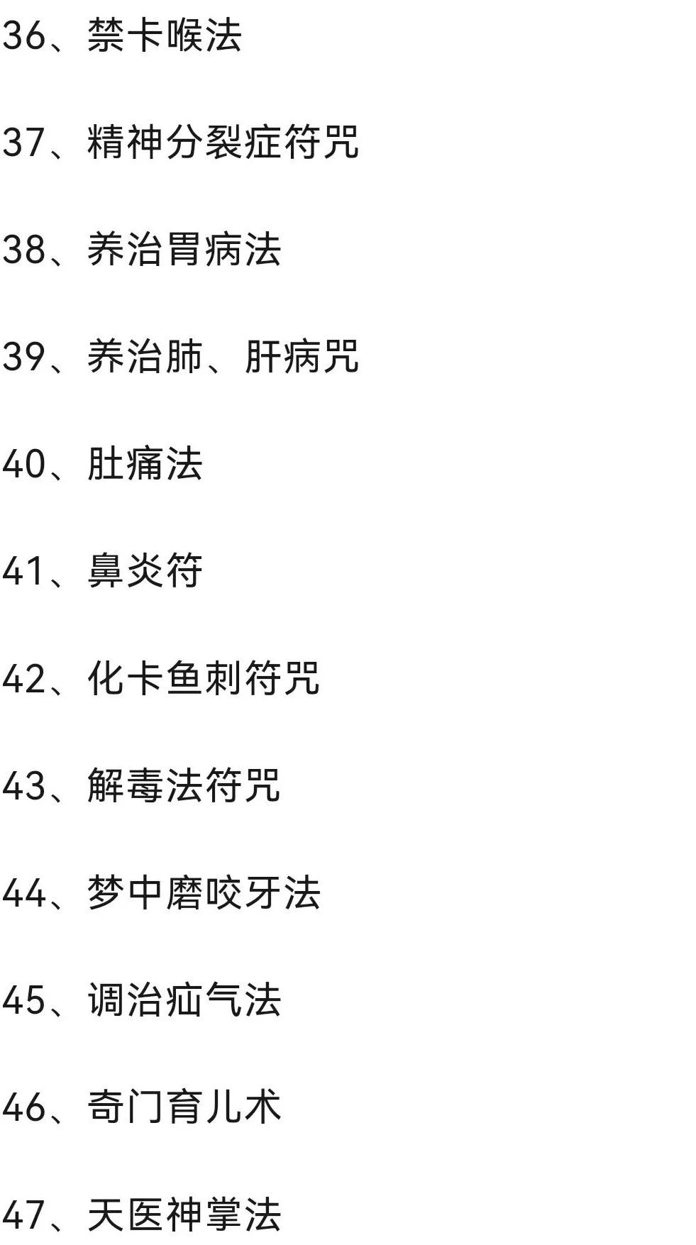 （罗印道长） 九龙道法祝由术 培训班教学