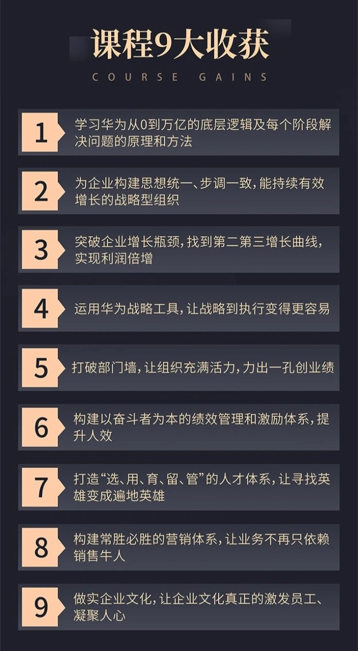 向华为学习增长系统班课程