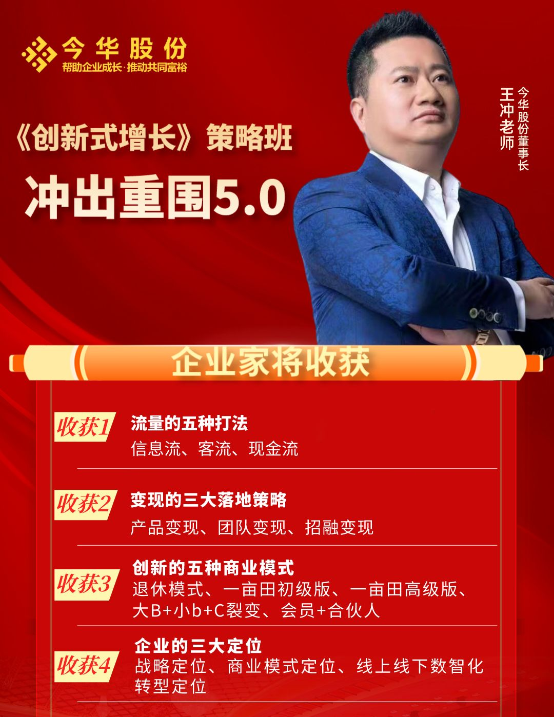 王冲老师广州演讲课程