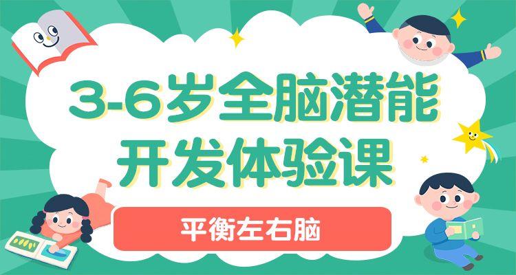 3-6岁全脑潜能开发体验课平衡左右脑