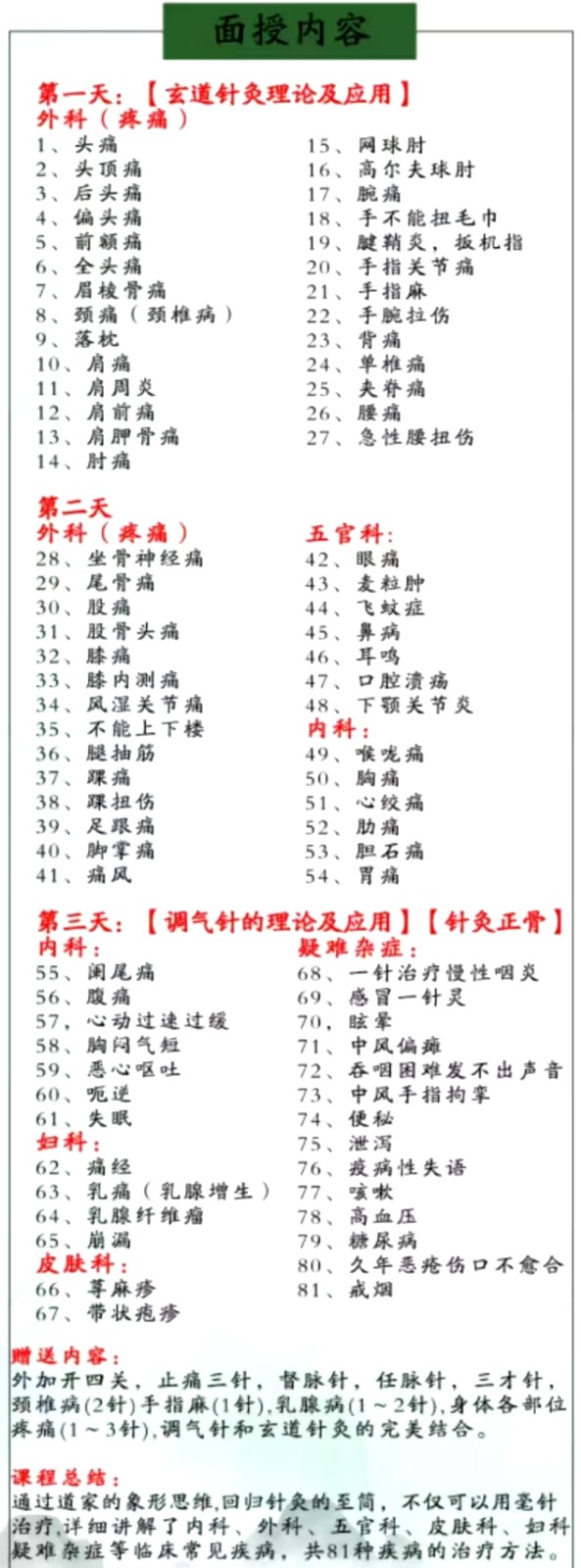 王玉德玄道针灸面授班反馈