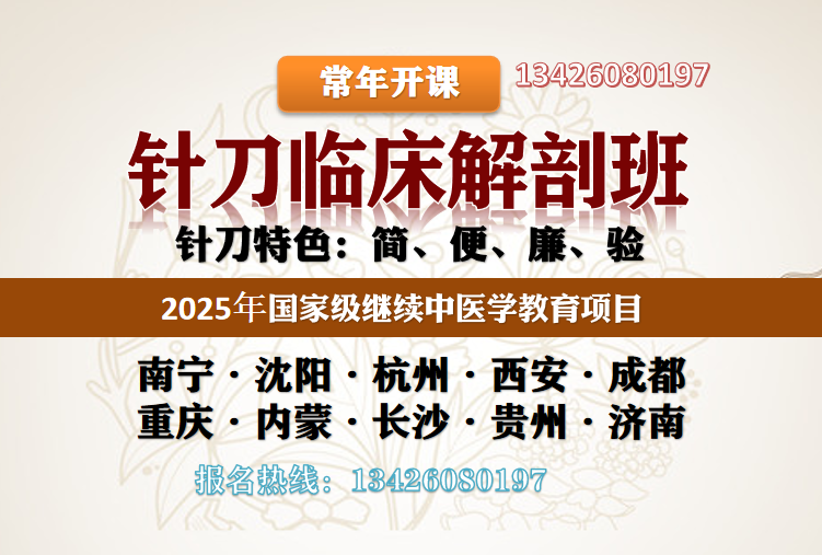 针刀医学与临床实战新进展学习班