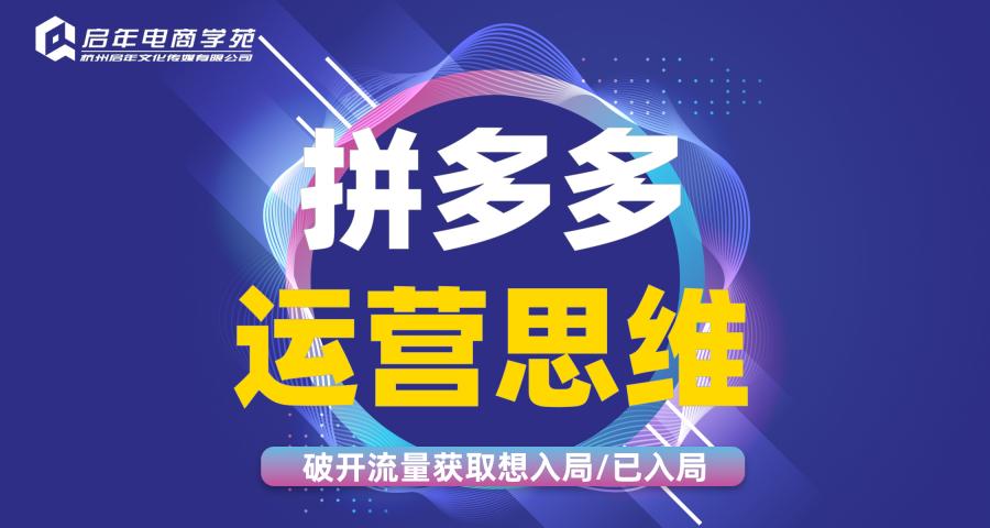 杭州拼多多運(yùn)營思維破開流量出口培訓(xùn)班