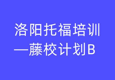 洛陽托福培訓(xùn)—藤校計(jì)劃B